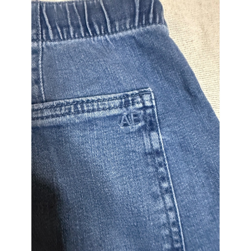 American Eagle Ultra Wide Leg Jeans Womens L Blue Dreamy Drape Low Rise 5855 - Picture 14 of 14